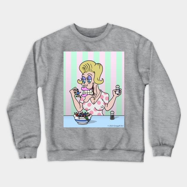 Maneater Crewneck Sweatshirt by Gregg.M_Art